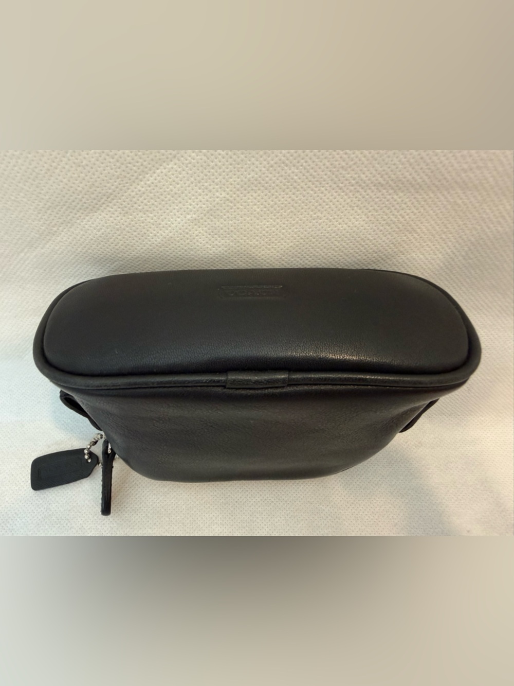 Coach Vintage Black Leather Small Zip Pouch - Picture 7 of 9